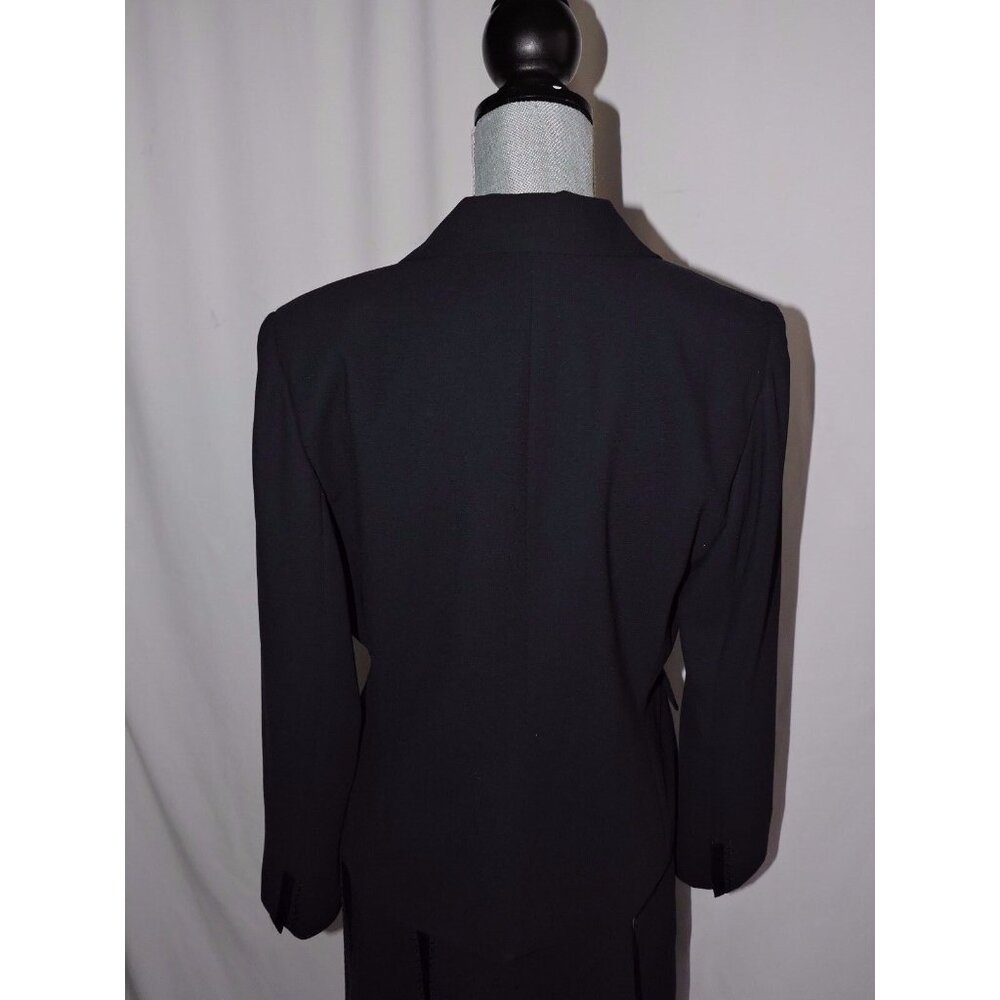 Dressbarn Skirt Suit Set Career Blazer Jacket Navy Blue Knee Length Lined 10 EUC - Picture 5 of 11